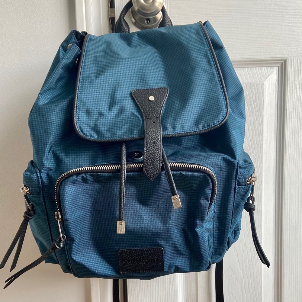 Cynthia Rowley Blue Travel Backpack with flap